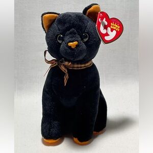 TY Beanie Babies SNEAK Black Cat, Halloween decoration, Tag Errors, Rare, 2010